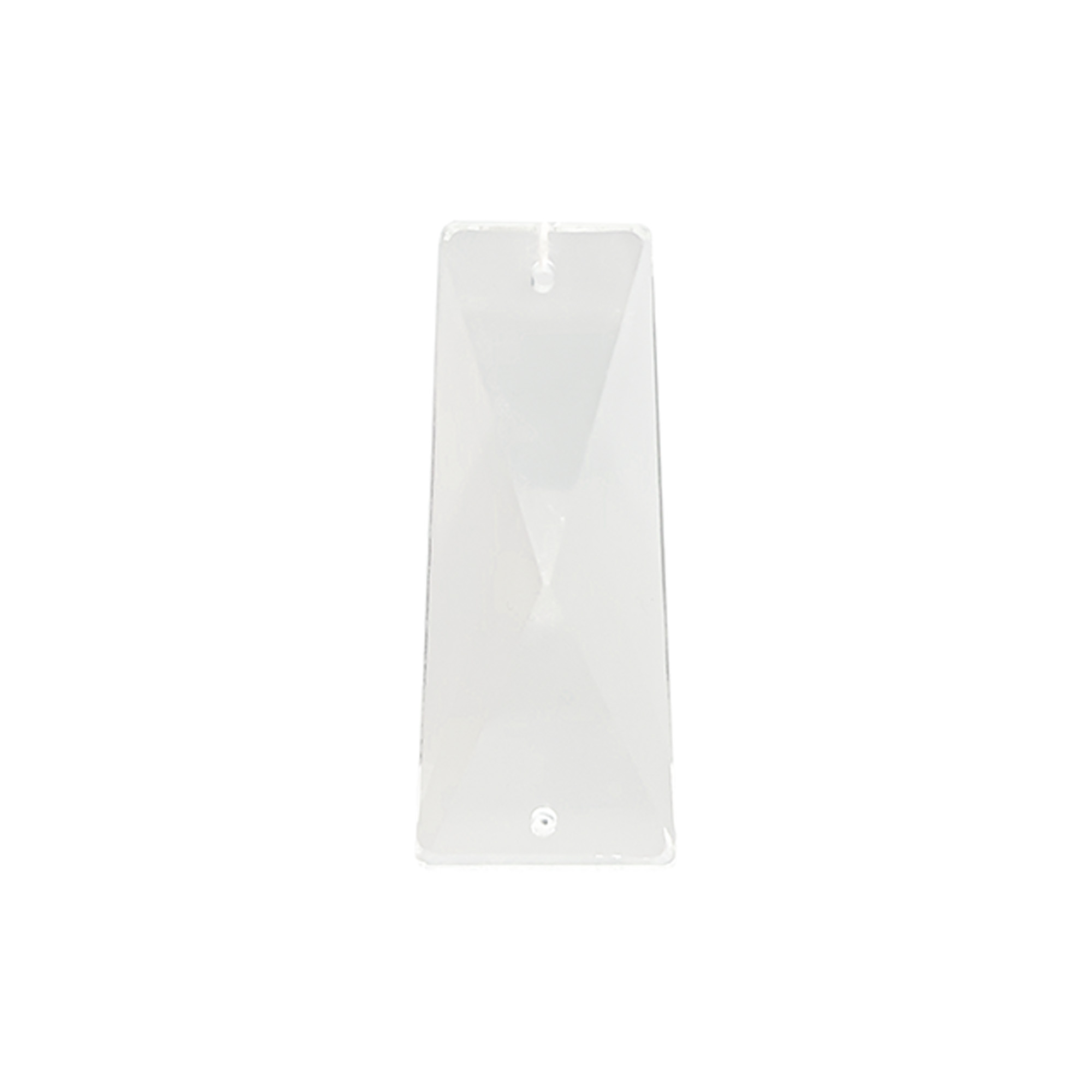 C70084  Crystal Trapezium Without Ring 14/19x52mm 2 Holes